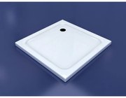 Dotty 100x100x5 cm štvorcová akrylová sprchová vanička, so sifonom