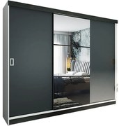 Skriňa Retro 200 5L biely / dvierka grafit