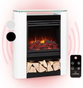 Klarstein Studio 5 Arc, elektrický krb, 1800 W, LED plamene, ventilátor, diaľkové ovládanie
