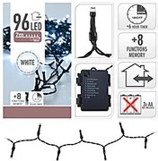 Světelný LED řetěz GINNA 7 m studená bílá