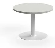 Konferenčný stolík VERTICUS, Ø700x500 mm, svetlošedá/biela