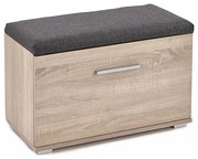 Skrinka na topánky LIMA 45x70 cm šedá/dub sonoma