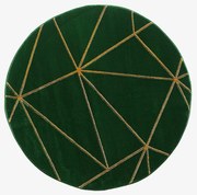 Koberec Diamond 1,6/1,6 A0071 zelená/zlatá