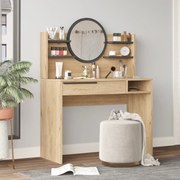 Toaletný stolík Houseland Ainaly dub Castello/antracitovo sivý