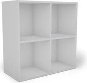 Nástenný regál so 4 priehradkami Jerry, biely%