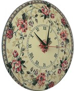 Kvetinové nástenné hodiny s vintage dizajnom I SENTOP HDFK004