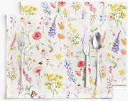 Goldea prestieranie na stôl valencia - rozkvetlá lúka - sada 2ks 30 x 40 cm