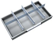 Alfa 3 Súprava deliacich organizérov do zásuviek skríň MECHANIC, 8 polí