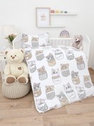 Obliečky mikroplyš do postieľky Exclusive – Mačičky vo vrecku