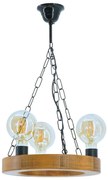 Luster na reťazi IOS 3xE27/60W/230V pr. 30 cm buk