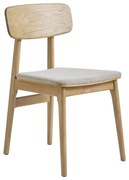 Béžová/v prírodnej farbe jedálenská stolička Livo – Unique Furniture