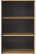 Knižnica v dekore duba v antracitovo-prírodnej farbe 75x120x40 cm Podium – Germania