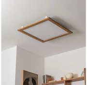 Eglo - LED Prisadený panel SALOBRENA-RW WOOD LED/34W/230V 2700/4000K hnedá