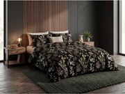 Obliečky z Renforcé bavlny FLORWELLA čierne Rozmer obliečky: 70 x 90 cm | 140 x 200 cm