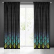 ZATEMŇOVACÍ ZÁVES NA PÁSKE ANGELINA 140X270 CM ČIERNA