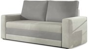 Sivá 2miestna pohovka WAVE DUO, rozkladacia