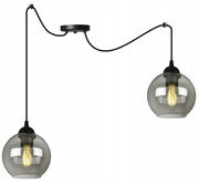 Závesné svietidlo Haga Spider, 2x sklenené tienidlo (mix 3 farieb)