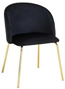 Stolička Pure 80107k čierna/zlatá
