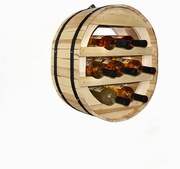 Stojan na víno sud malý 7 prírodný