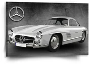 Sablio Obraz Mercedes-Benz 300 SL Sivé pozadie - 60x40 cm