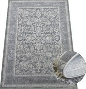 Koberec Allianz 6301 GREY – sivý s orientálnym vzorom Rozmer: 80x150 cm