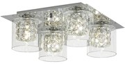 Rabalux 3115 - Krištáľové stropné svietidlo DUCHESS 4xG9/40W/230V