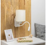 Brilagi - LED Nástenná lampa NUBILA 1xE27/25W/230V + LED/3W biela/krémová
