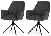 Sada jedálenských stoličiek s vratným mechanizmomHC-522 GREY2, 2 ks