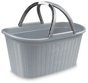 STEFANPLAST Košík na bielizeň Elegance, šedý