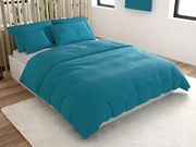 Obliečky z mikrovlákna LANTA tyrkysové Rozmer obliečky: 2 ks 70 x 80 cm | 160 x 200 cm