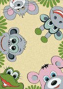 Detský koberec Funky Top Tig žltý