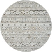 My Flair, Kusový koberec My Nomady CA60054 creme kruh, 120x120 (priemer) kruh, béžová, chodba / predsieň