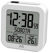 Rádiom riadený budík JVD RB9370.1 s češtinou a senzorom stmievania