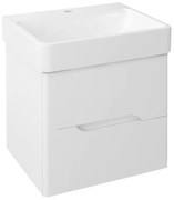 Sapho Sapho, MEDIENA umývadlová skrinka 57x50,7x48,5cm, biela matná/biela matná, MD060