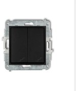 12MWP-33 Schodiskový konektor dvojitá čierna