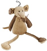 Bo-Ma Trading Plyšová myška Gábi 22 cm, hnedá