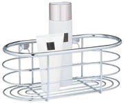 Strieborná sprchová polica Wenko Trestina, 26 x 11 cm