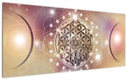 Obraz - Mandala s elementmi (120x50 cm)