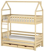 Posteľ Domček Iga 80x160 borovica