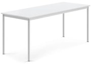 Stôl SONITUS, 1800x700x720 mm, HPL - biela, biela