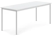 Stôl SONITUS, 1800x700x720 mm, HPL - biela, biela