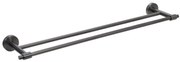 BISK Erga Skala, 2-ramenný držiak na uteráky 600mm, grafitová, ERG-08391