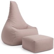 MeowBaby® Sedací vak s opierkou nôh Tearo, rosy-dune-pink