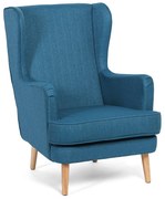 Látkové kreslo GLORY, modrá