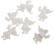 Súprava vianočných ozdôb Anjel, 6 ks, polyresin