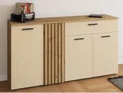 Komoda so šuplíkom Gatwick, dub artisan/kašmírová béžová%