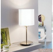 Eglo 54744 - Stolná lampa ANADIA 1xE14/40W/230V biela/matný chróm