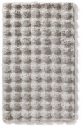 Kúpeľňový koberček Bubbles strieborný