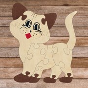 Montessori drevená vkladačka pre deti - MAČKA | SENTOP H016