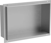 Mexen X-Wall-NR nástenná polica bez obruby 30 x 20 cm, inox - 1911302010